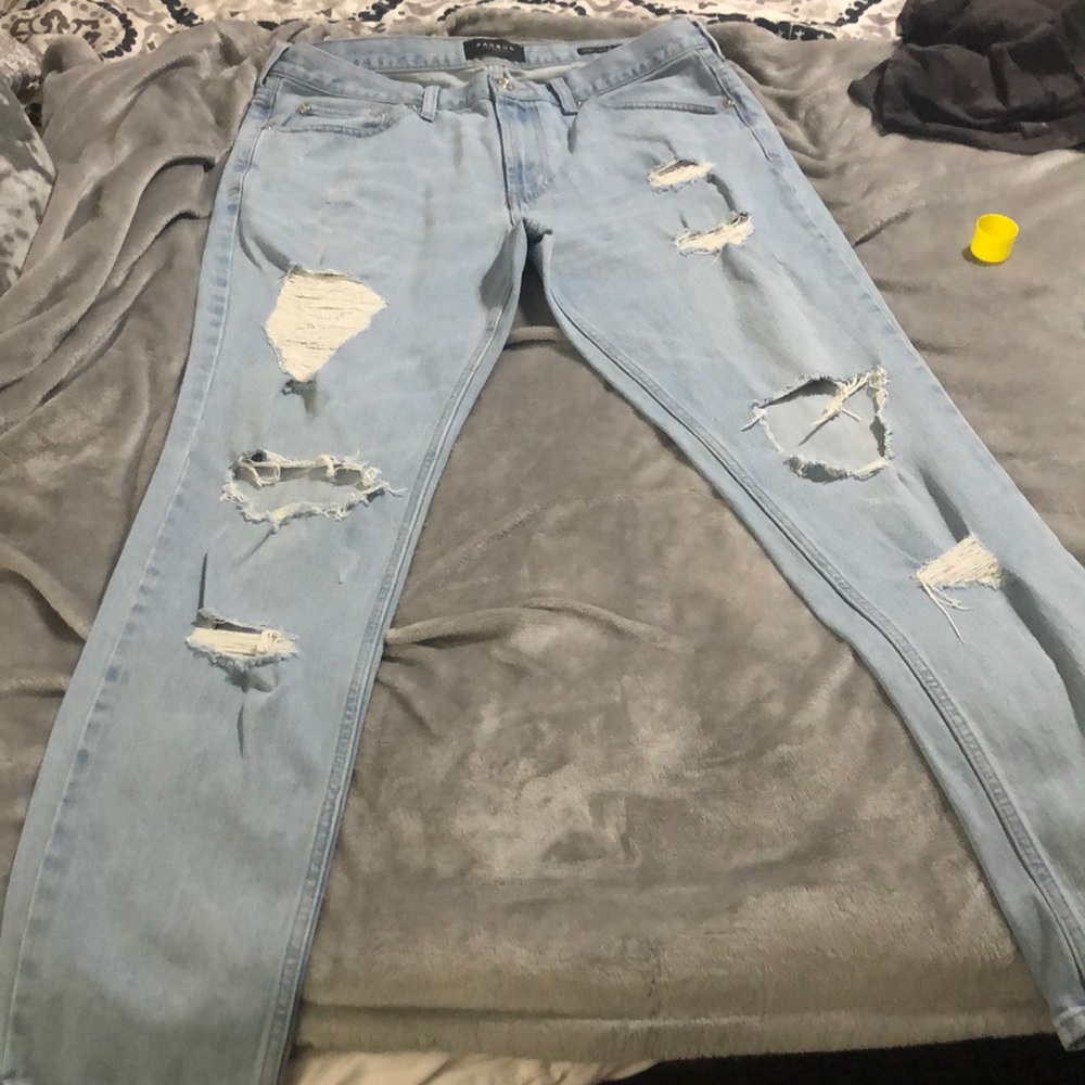 Men’s light blue washed out